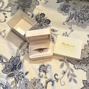 1/4K, white gold diamond ring